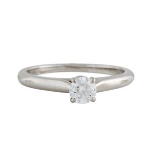 Cartier platinum diamond ring. . 0.25 ct size 4.